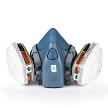 3M7502+6005防有機氣體及甲醛防毒面具圖片4