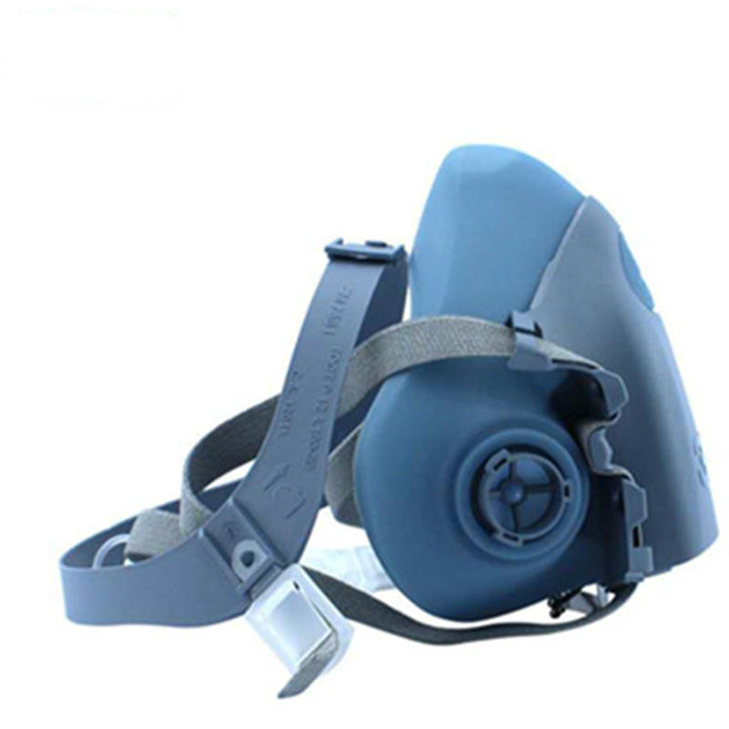 3M7502防毒半面具硅膠防毒面罩圖片1