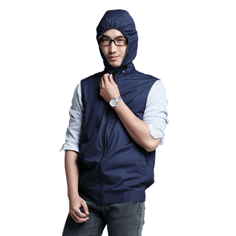 銀珊瑚SHD011-1帶帽防輻射馬甲圖片2 銀珊瑚SHD011-1帶帽防輻射馬甲圖片2