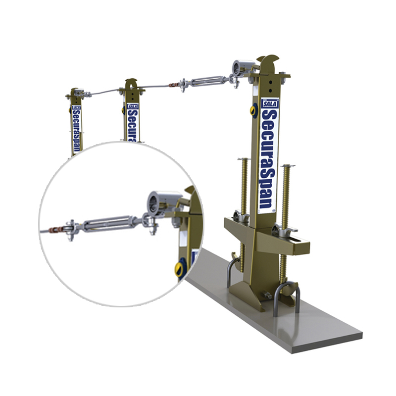 3M7400360DBI-SALA SecuraSpan環(huán)形鋼筋水平救生索系統(tǒng)圖片2