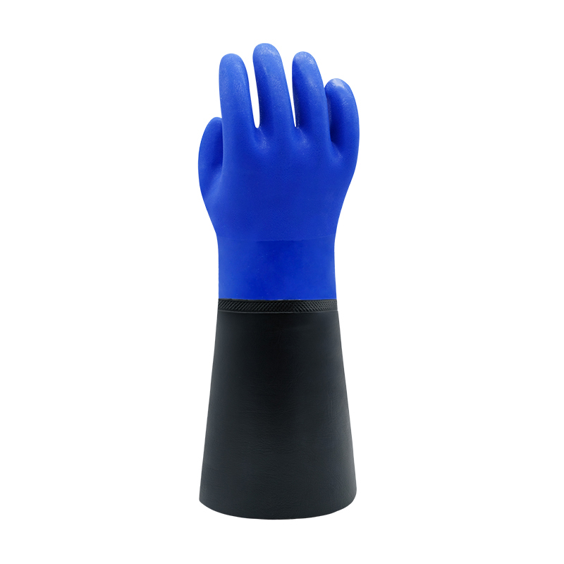 東亞806BLK加袖開(kāi)口PVC防化手套圖片3