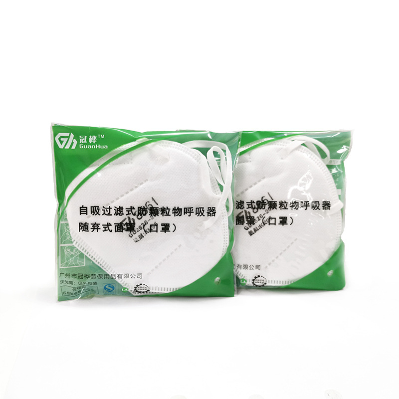 冠樺8861V折疊帶閥耳帶式KN95防塵口罩圖片5