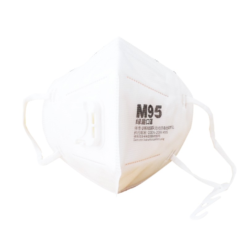 綠盾M95帶呼吸閥KN95防塵口罩圖片1