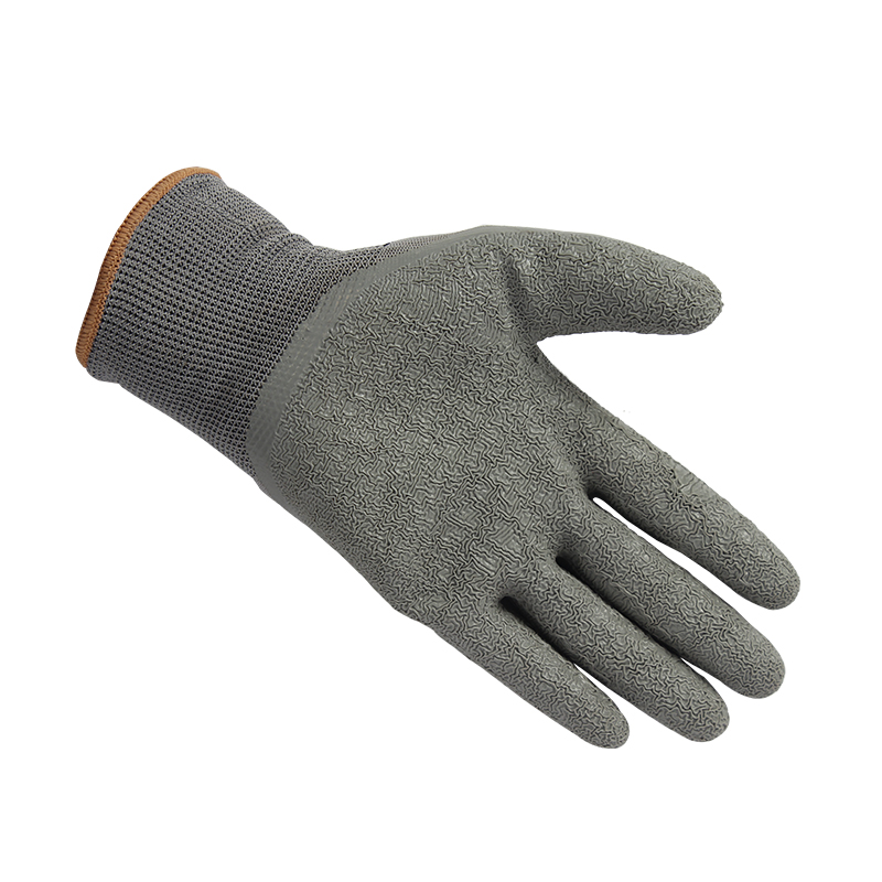 星宇L508十三針彩滌綸乳膠皺紋勞保手套圖片1