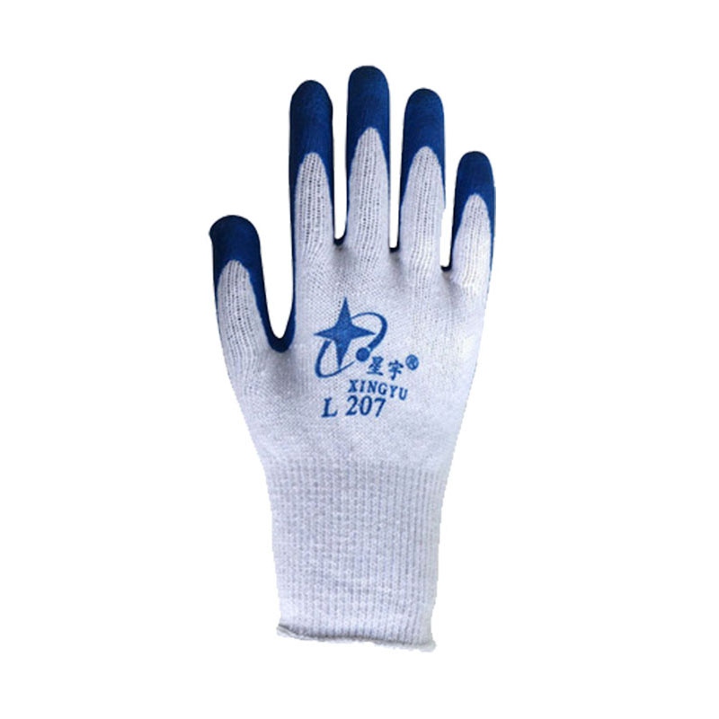 星宇L207紗線皺紋勞保手套圖片2