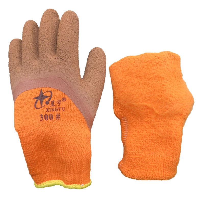 星宇300#滌綸毛圈保暖半浸勞保手套圖片1 星宇300#滌綸毛圈保暖半浸勞保手套圖片1