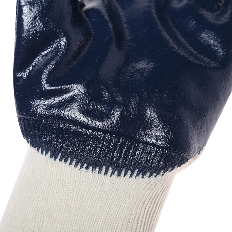 星宇N608羅口絨布丁腈半浸勞保手套圖片4