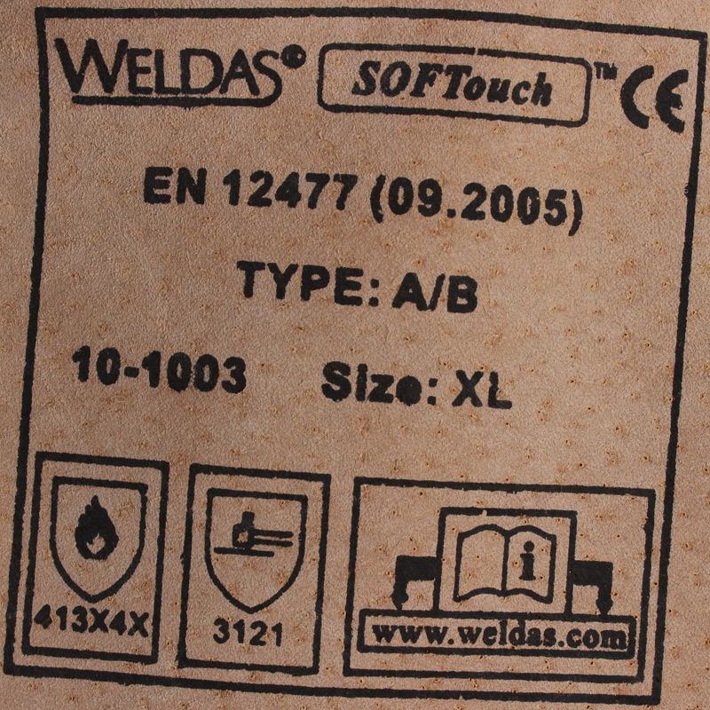 威特仕10-1003-M絨面豬青皮款焊工手套圖片4