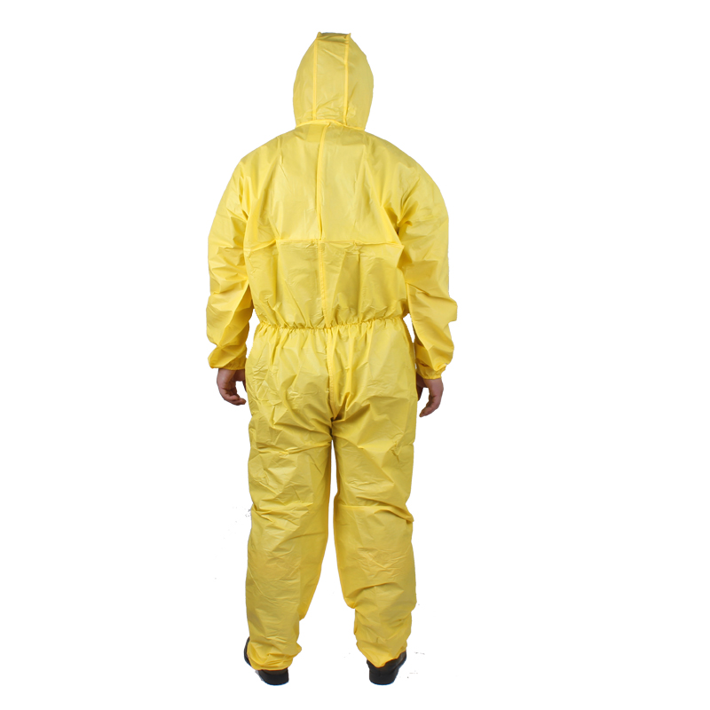 微護(hù)佳MG2300黃色標(biāo)準(zhǔn)型有帽連體防護(hù)服YY23-B-99-111-04圖片3 微護(hù)佳MG2300黃色標(biāo)準(zhǔn)型有帽連體防護(hù)服YY23-B-99-111-04圖片3