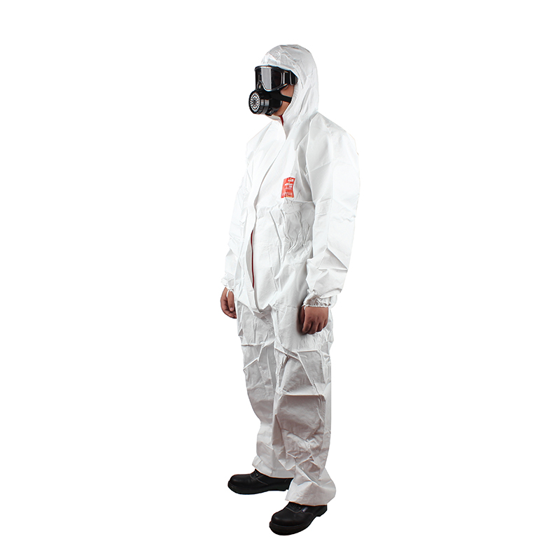 微護(hù)佳MG2500 WH25-W-99-111-02白色標(biāo)準(zhǔn)型有帽連體防護(hù)服圖片2