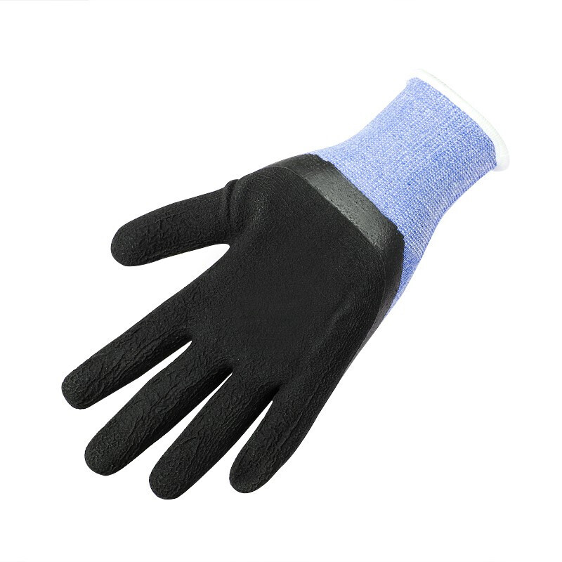 牛郎星彈力星藍黑發泡勞保手套圖片1 牛郎星彈力星藍黑發泡勞保手套圖片1