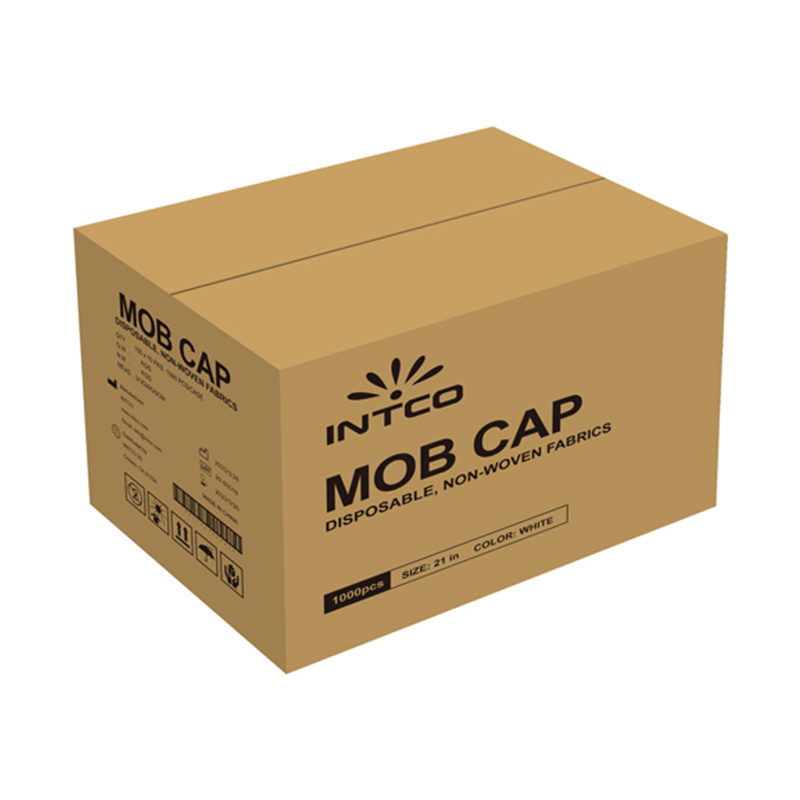 英科MC141001藍(lán)色一次性無(wú)紡布條形帽圖片2