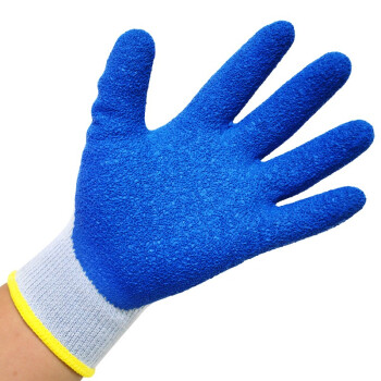 華特TC003乳膠起皺涂層勞保手套圖片2