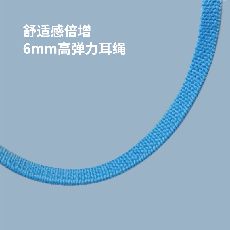 松研B29-1彩色耳繩平面一次性口罩圖片2