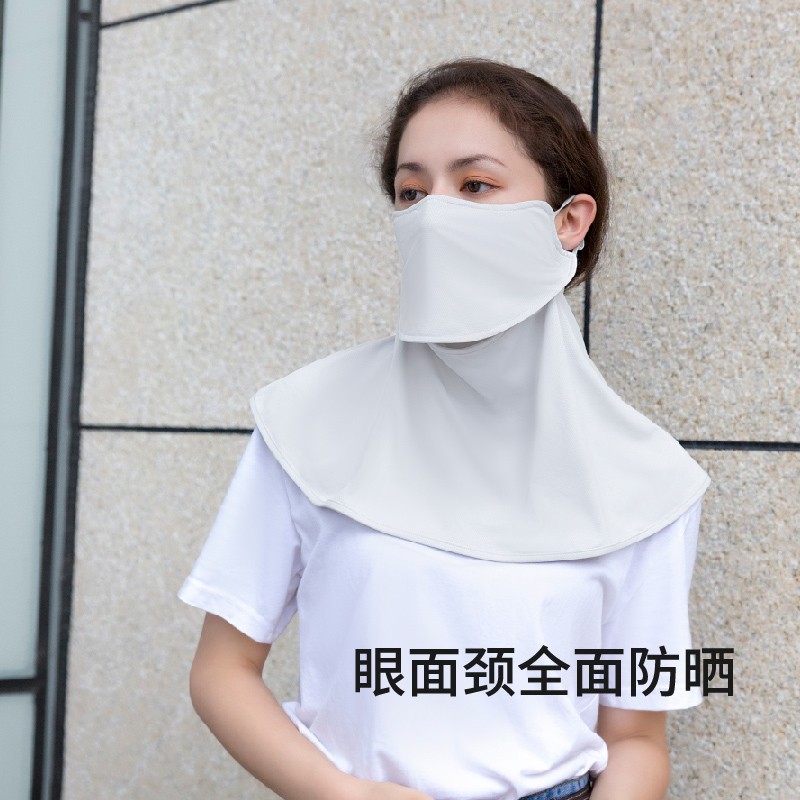 松研B32護頸冰絲防曬口罩圖片1