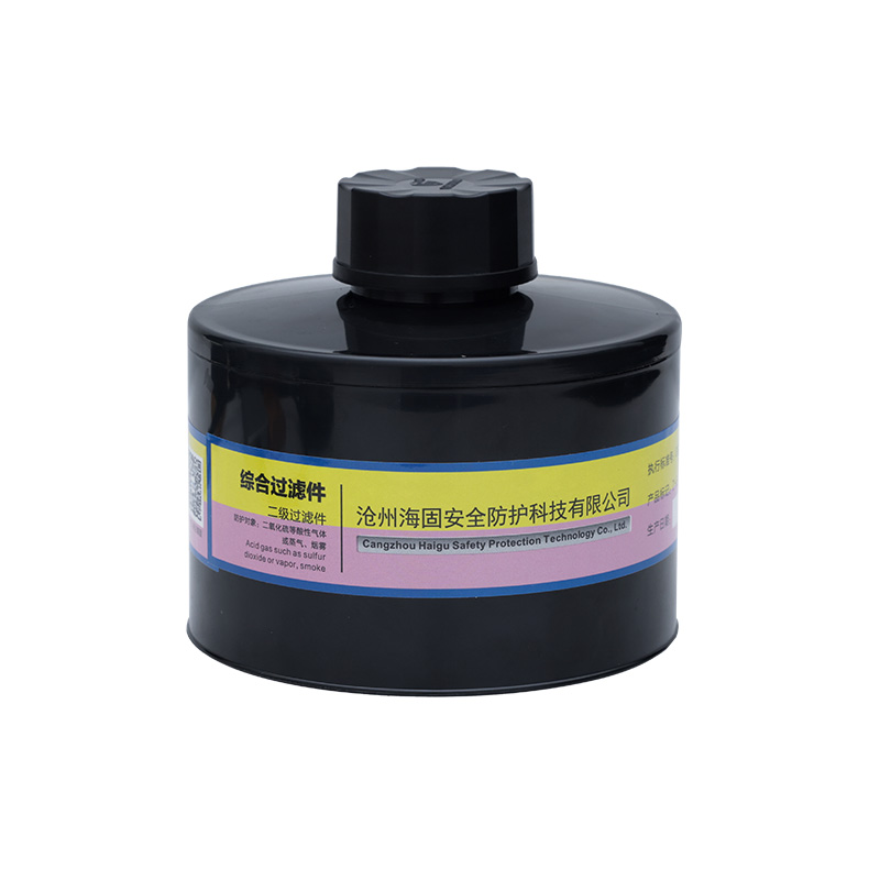 海固Z-E-P2-2二級(jí)酸性氣體濾毒罐圖片1