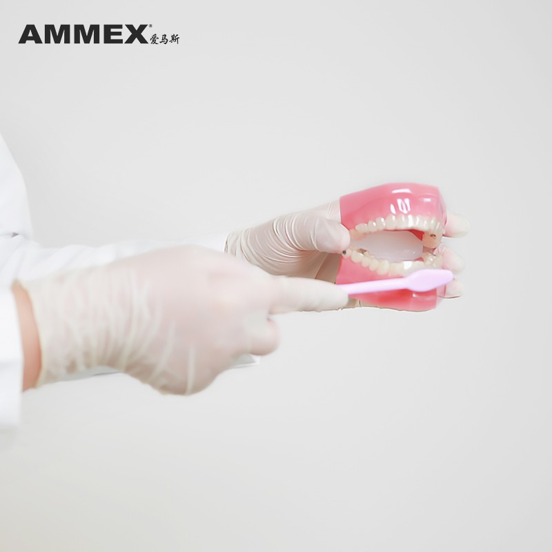 愛馬斯TLFVMD44100一次性乳膠醫用手套圖片2