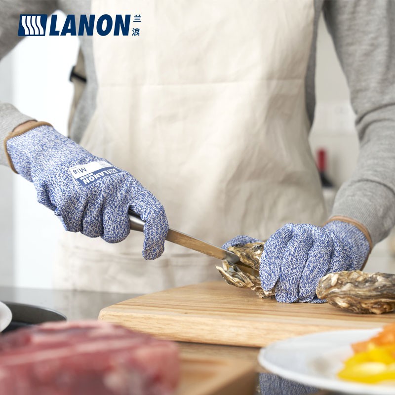 LANON蘭浪H400針織尼龍3級防割手套圖片2