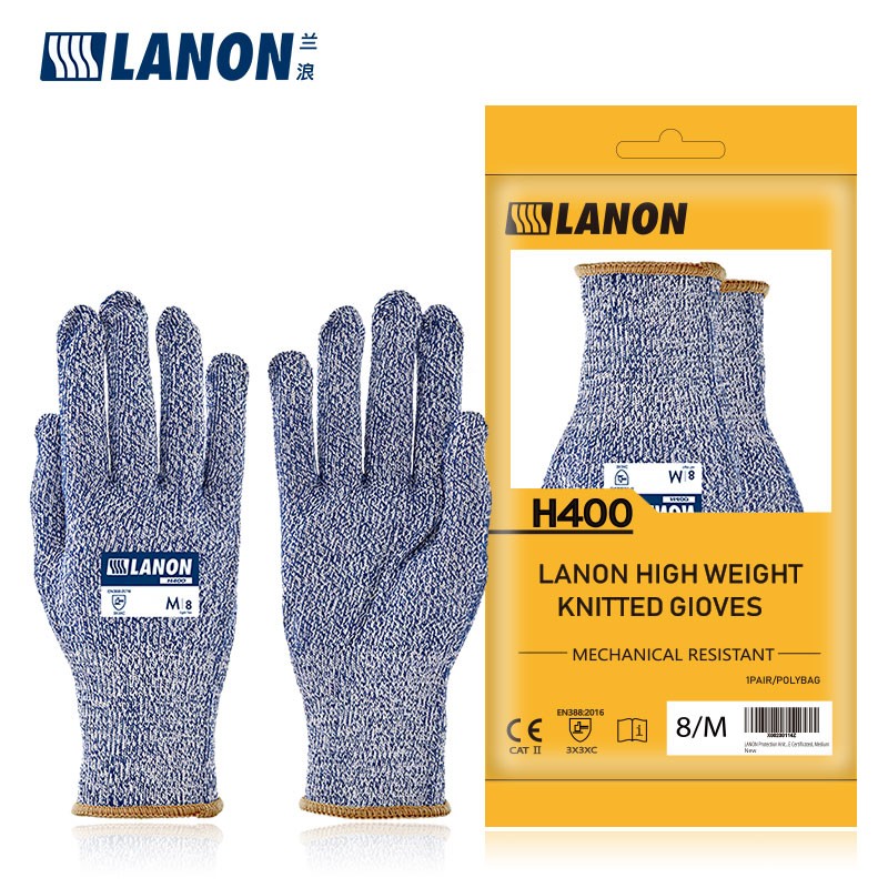 LANON蘭浪H400針織尼龍3級防割手套圖片4