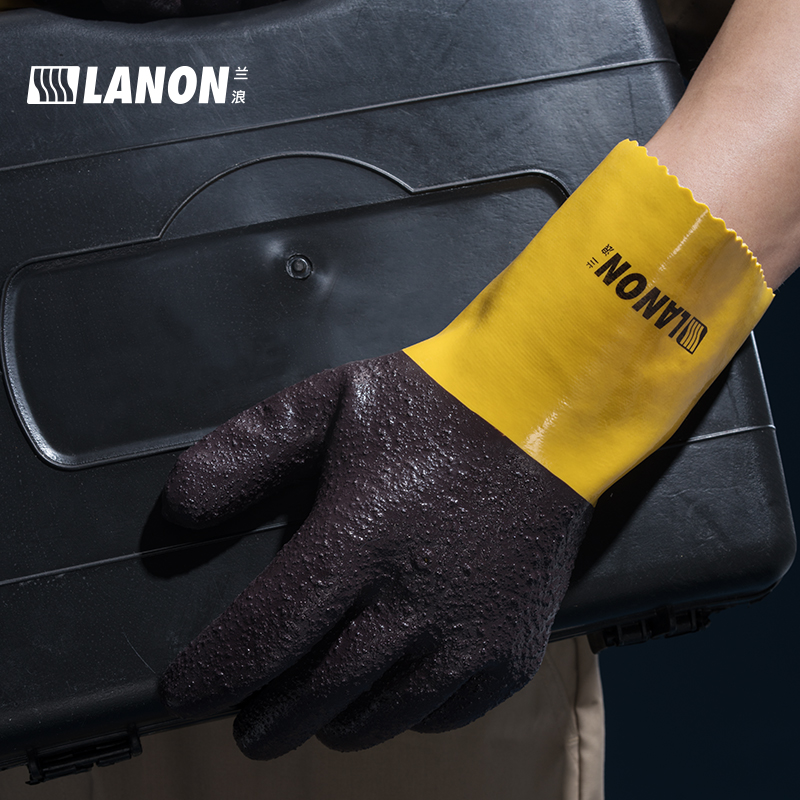 LANON蘭浪U200耐磨防滑PVC手套圖片4
