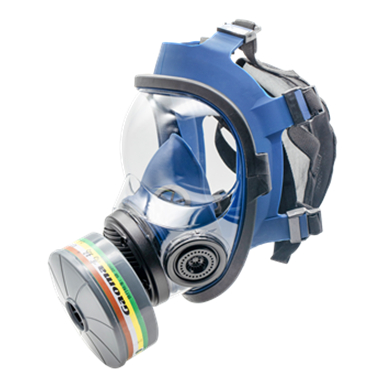 高瑪1608-D自吸過濾式單濾盒全面罩防毒面具圖片2