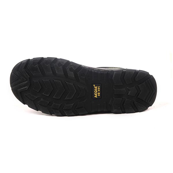 羿科60725110鋼頭防靜電黑色中幫安全鞋圖片2