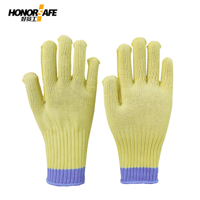 好員工F018黃藍長款五級防割手套圖片2 好員工F018黃藍長款五級防割手套圖片2