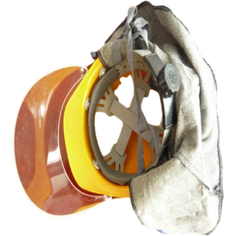 桉葉AY9806帶面屏披肩黃色安全帽圖片1 桉葉AY9806帶面屏披肩黃色安全帽圖片1