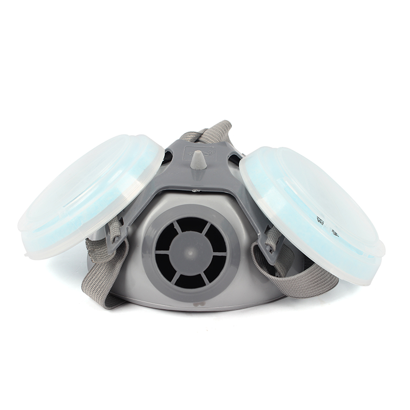 勞衛301-9雙濾盒半面罩防塵面具圖片1