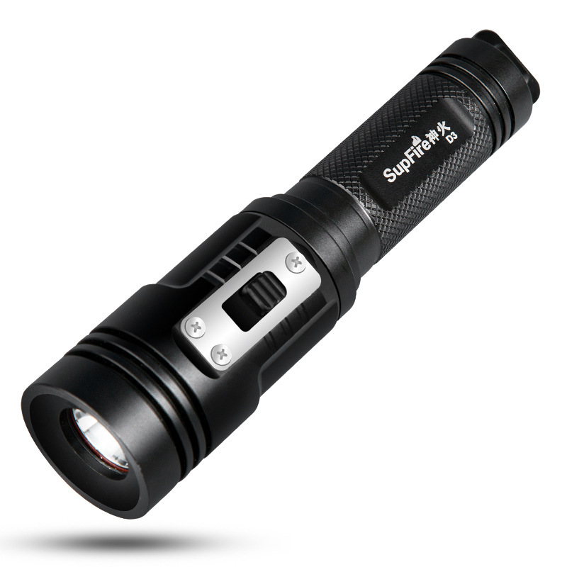 神火D3潛水鋁合金強光手電筒圖片1
