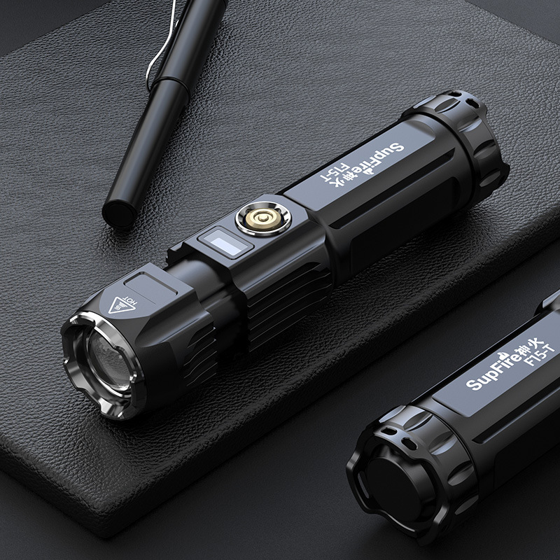 神火F15-T遠射強光鋁合金迷你變焦手電筒圖片1