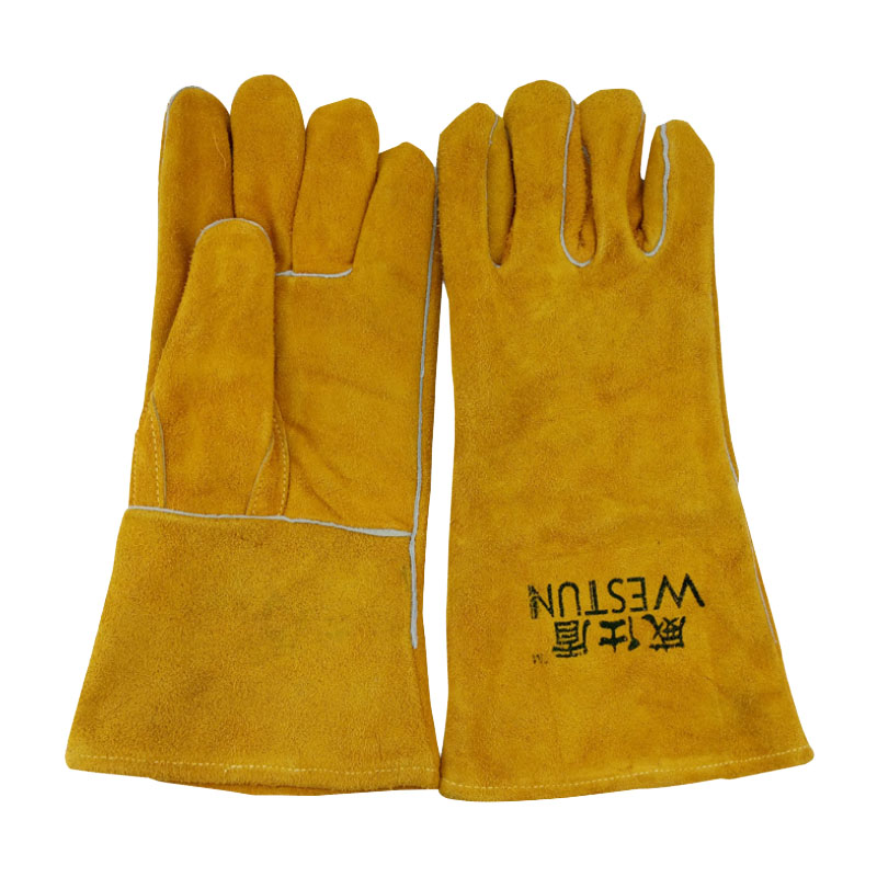 威仕盾G-0393黃色電焊手套圖片2