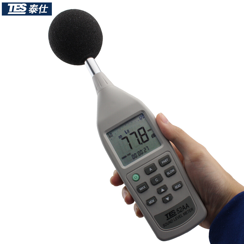 臺(tái)灣泰仕TES-52AA噪音計(jì)聲級(jí)計(jì)圖片1