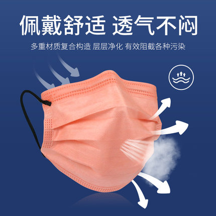 以安MLD莫蘭迪彩色一次性口罩圖片3 以安MLD莫蘭迪彩色一次性口罩圖片3