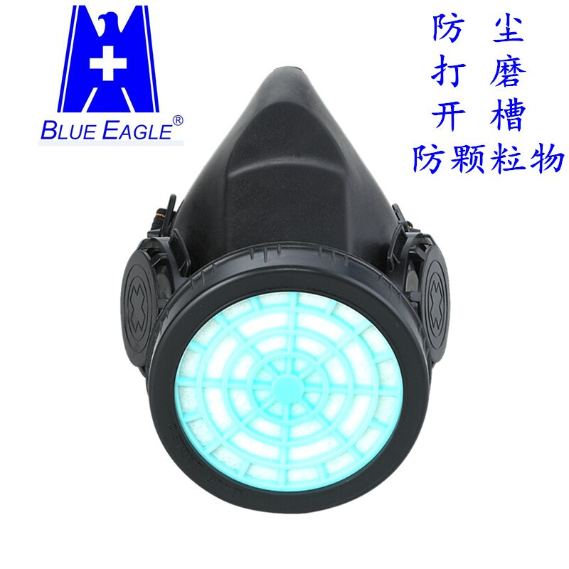 藍鷹NP303橡膠單濾盒半面罩防毒面具圖片1