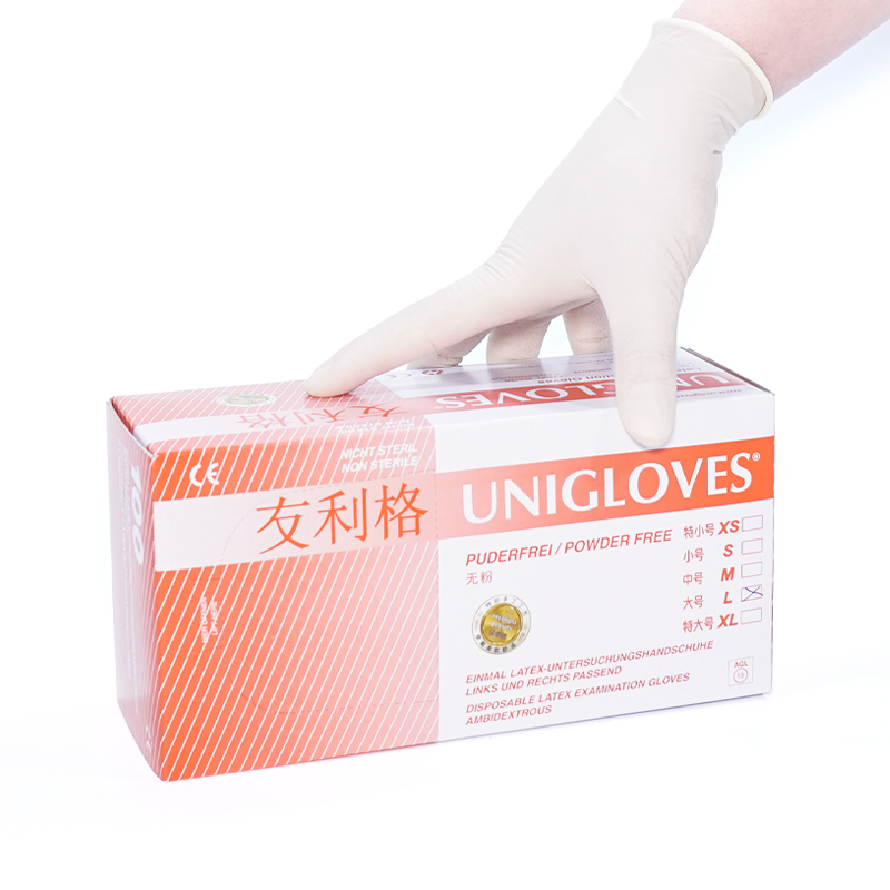 友利格經典CLASSICAL CP手工工藝加厚款一次性高品質無粉乳膠檢查手套圖片2