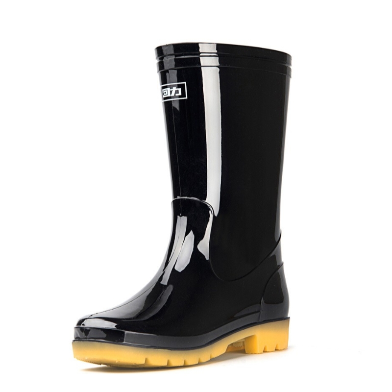 回力807防滑防水黑色中筒雨靴圖片3 回力807防滑防水黑色中筒雨靴圖片3