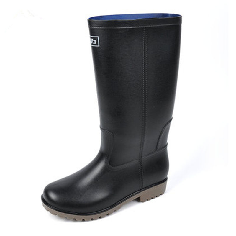 回力8128黑色PVC高筒雨靴圖片2