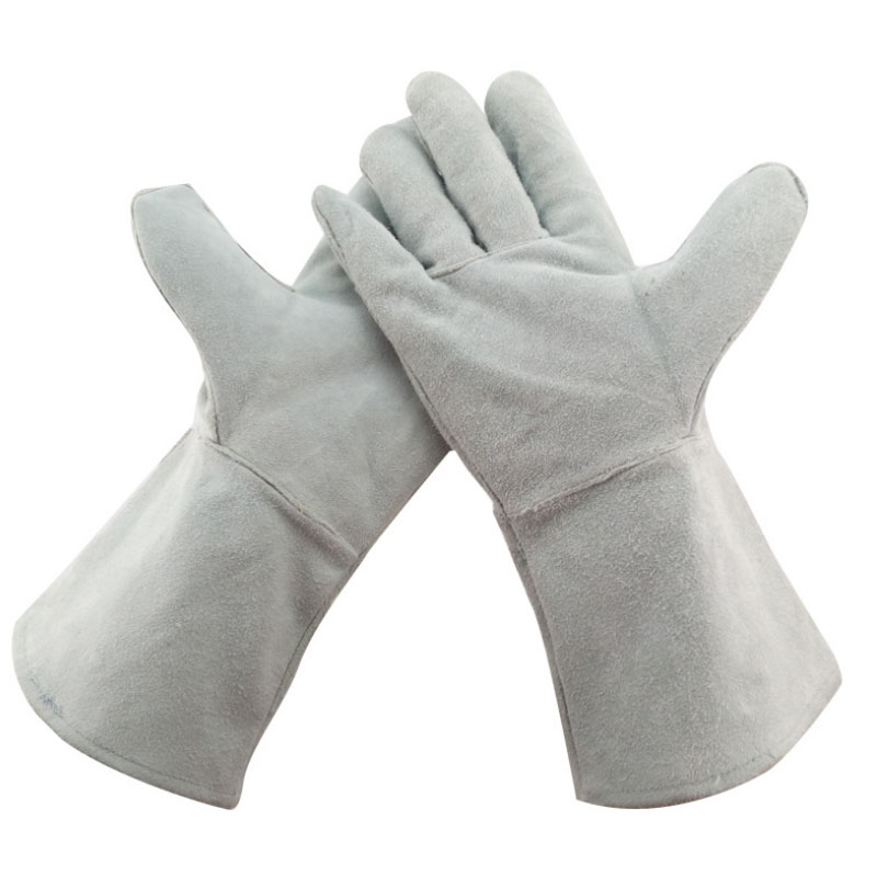 威仕盾G-1649L牛二層皮雙層電焊手套圖片2