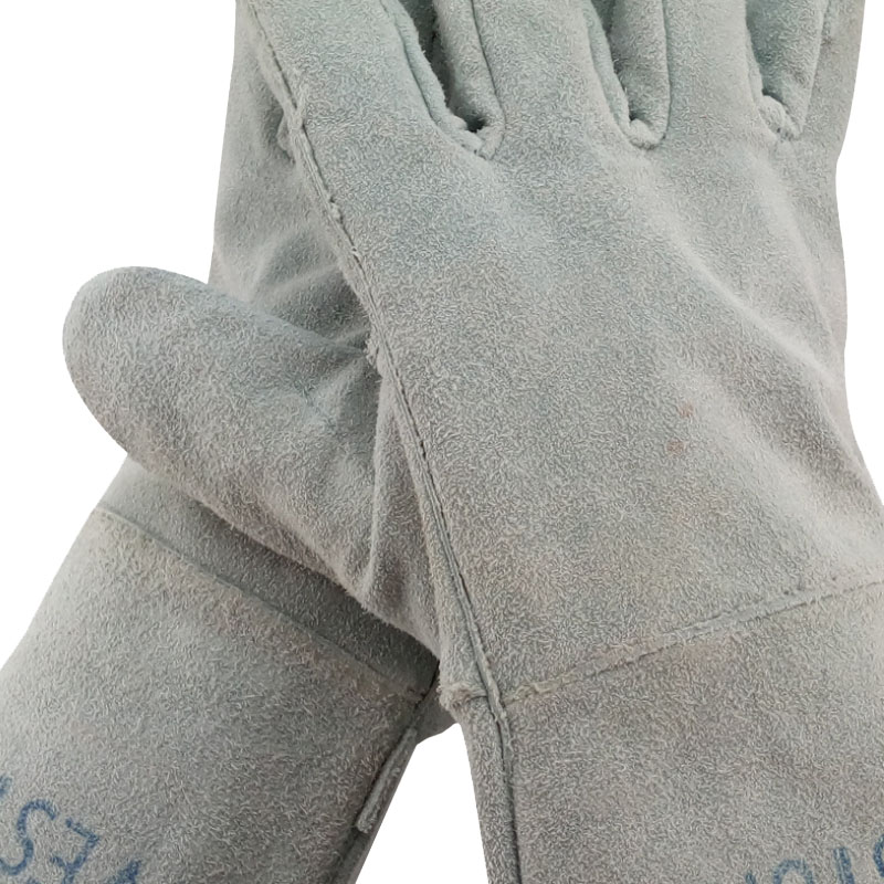 威仕盾G-1649L牛二層皮雙層電焊手套圖片5