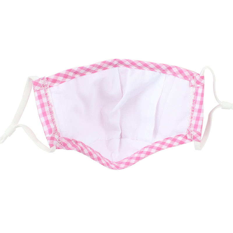 藍星紅格耳戴式兒童棉布口罩圖片2 藍星紅格耳戴式兒童棉布口罩圖片2