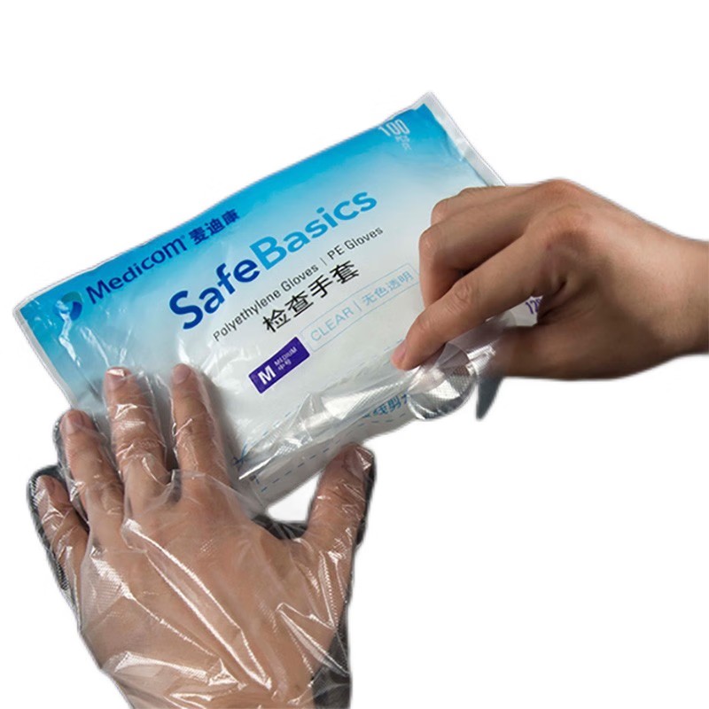 麥迪康1201C無粉PE檢查手套M圖片1 麥迪康1201C無粉PE檢查手套M圖片1
