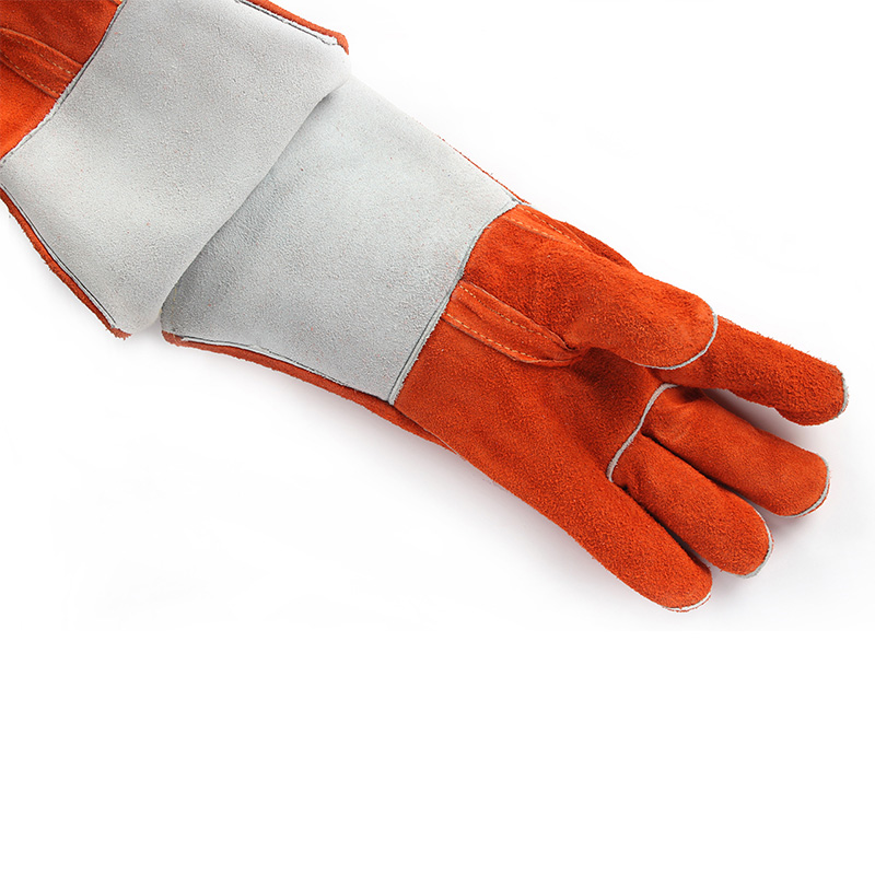 友盟AP-0328銹橙色抗割隔熱電焊手套圖片4