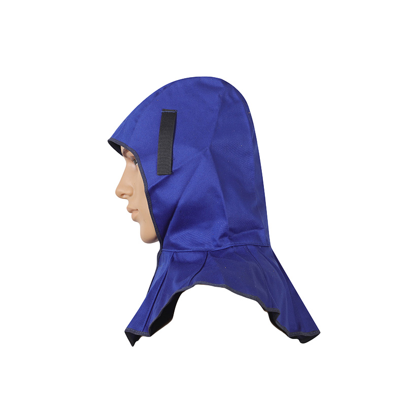 友盟AP-6680藍色阻燃布全護式焊帽圖片1