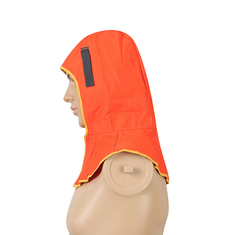 友盟AP-6690橙色阻燃布全護式焊帽圖片3