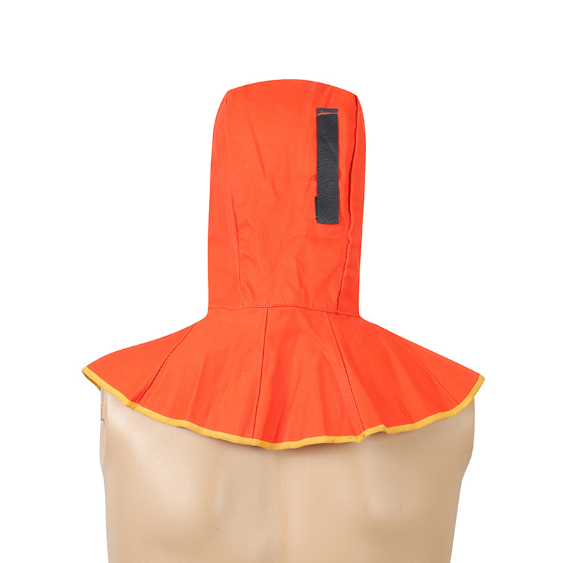 友盟AP-6690橙色阻燃布全護式焊帽圖片4