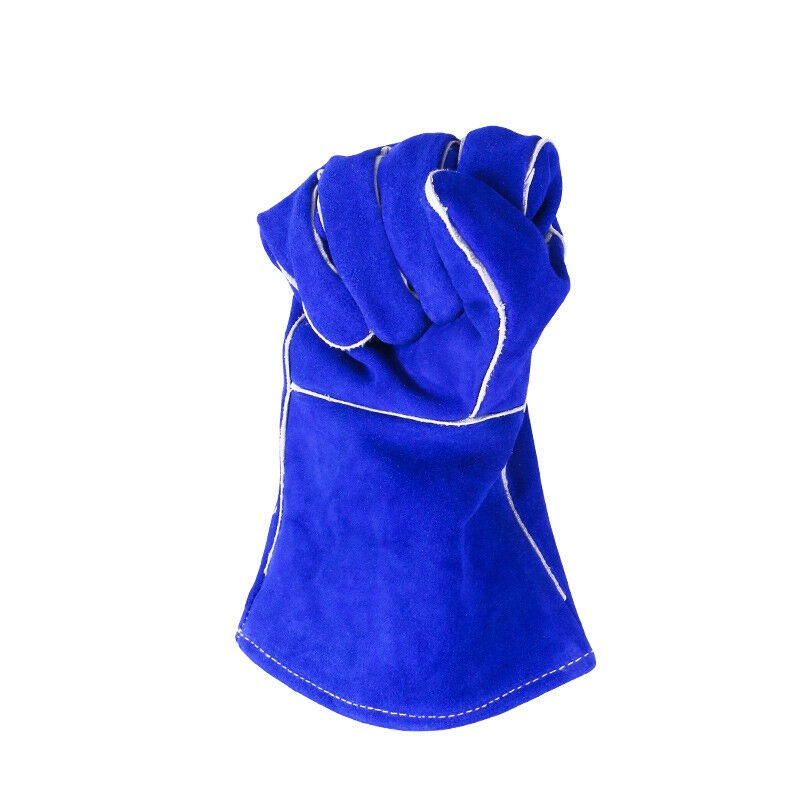 友盟AP-0160藍(lán)色牛二層皮電焊手套圖片3