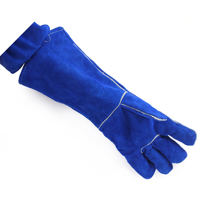 友盟AP-2054彩藍色加長電焊手套圖片1