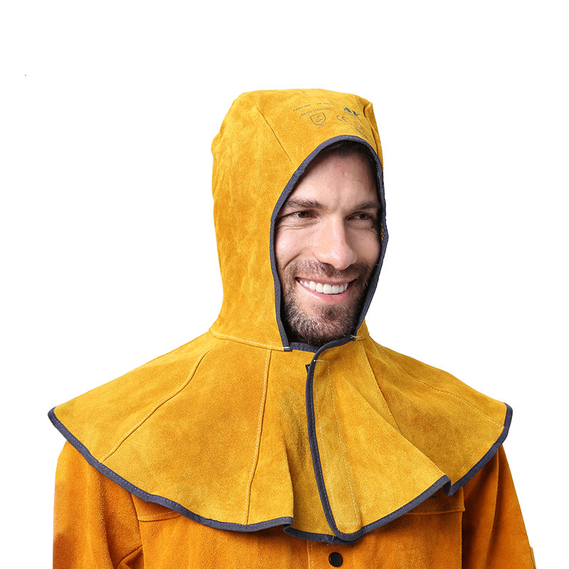 友盟AP-3000Y金黃色皮全護(hù)式焊帽圖片2