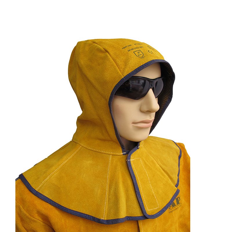 友盟AP-3000Y金黃色皮全護(hù)式焊帽圖片1